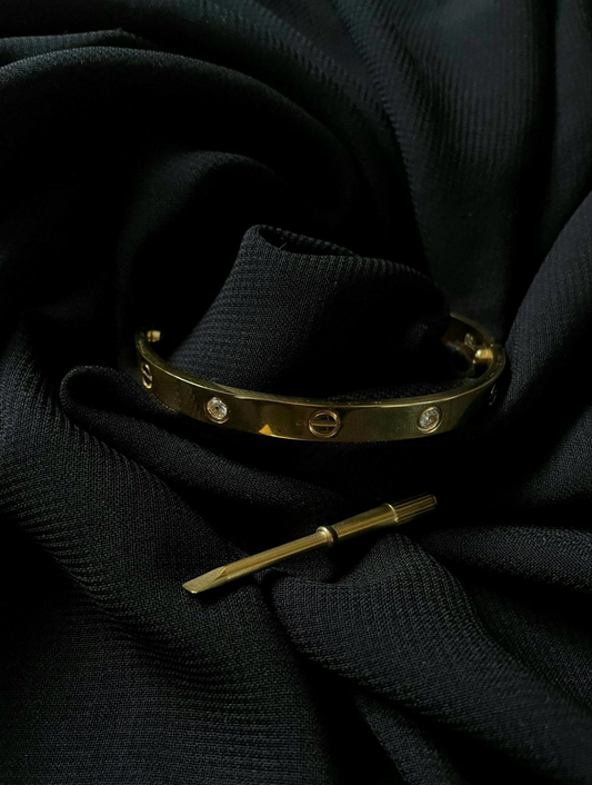 Gold Diamond Bangle